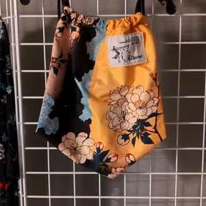 Jiu-Jitsu backpack type bag. Beautiful flowers